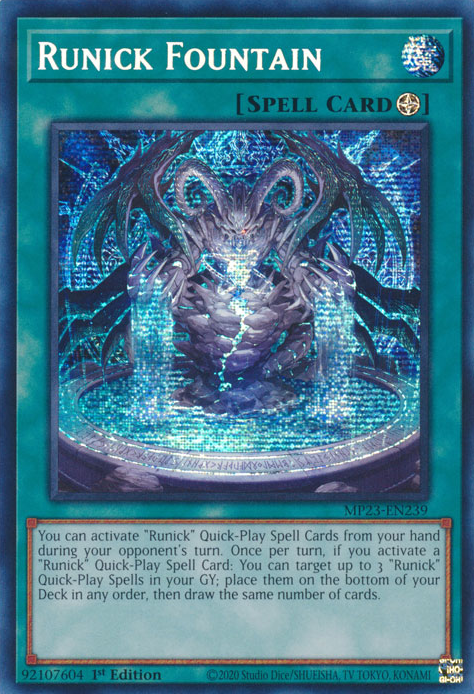 Runick Fountain (MP23-EN239) [25th Anniversary Tin: Dueling Heroes Mega Pack]