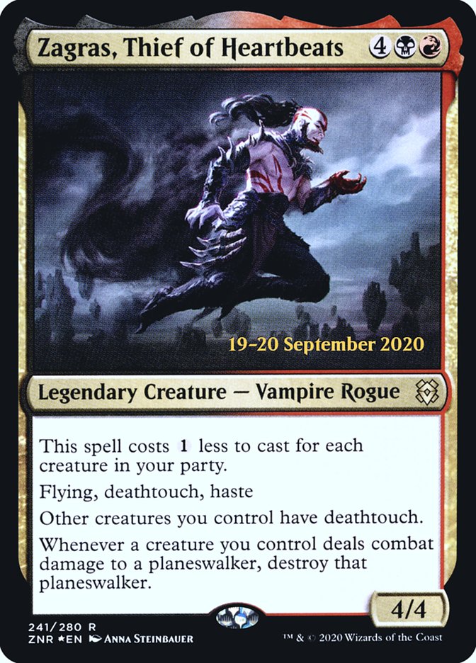 Zagras, Thief of Heartbeats (241) [Prerelease Cards]