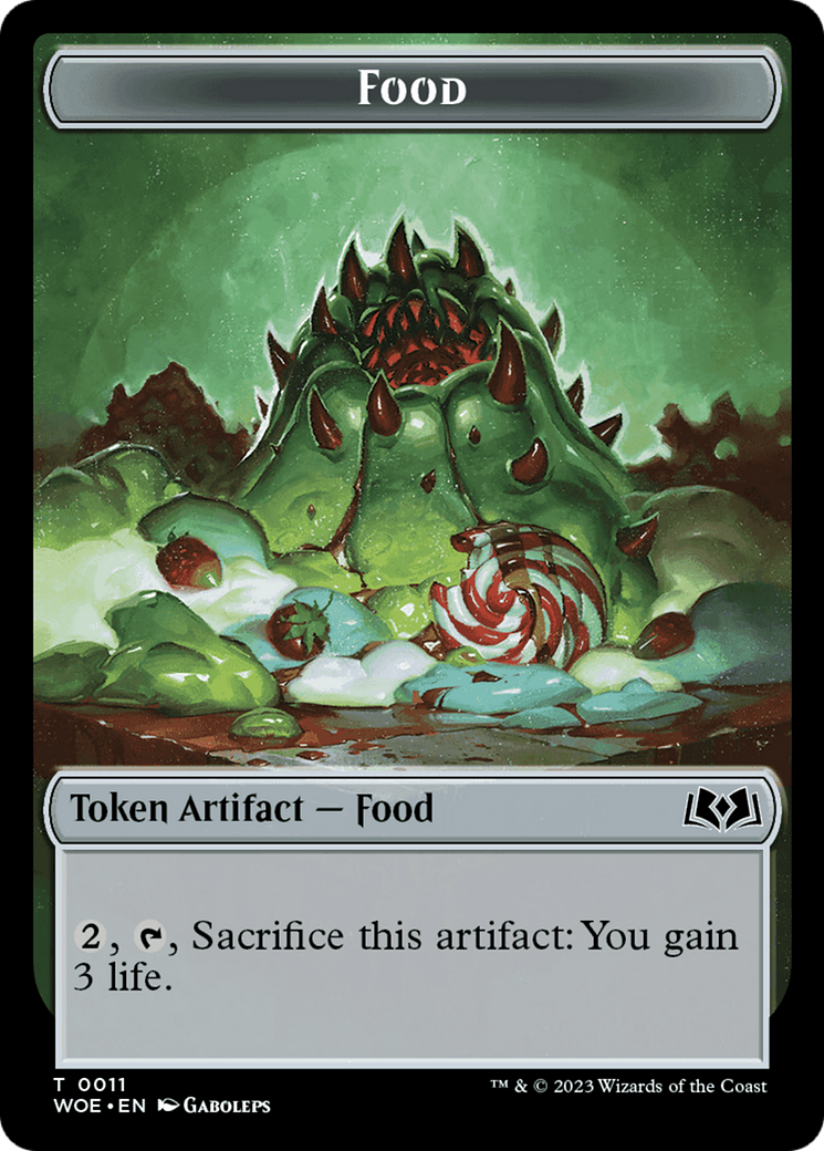 Beast // Food (0011) Double-Sided Token (8 // 11) [Wilds of Eldraine]