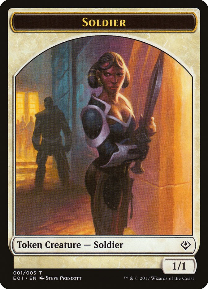 Beast (004) // Soldier Double-sided Token (4 // 1) [Archenemy: Nicol Bolas]