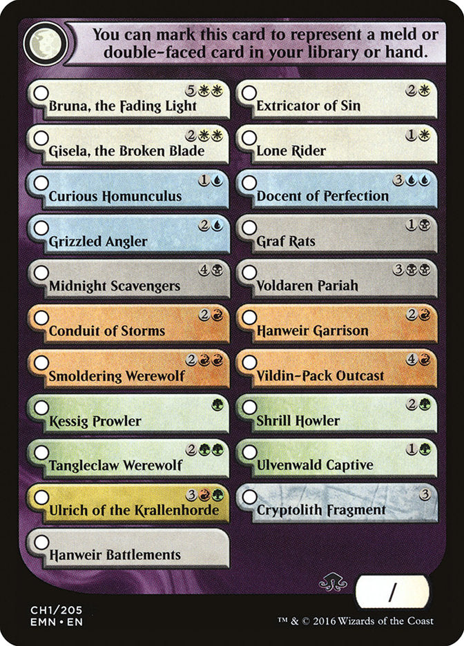 Checklist Card - Eldritch Moon (1) [Eldritch Moon]