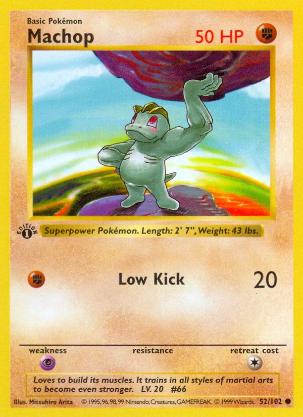 Machop (052/102) [Base Set (Shadowless)]