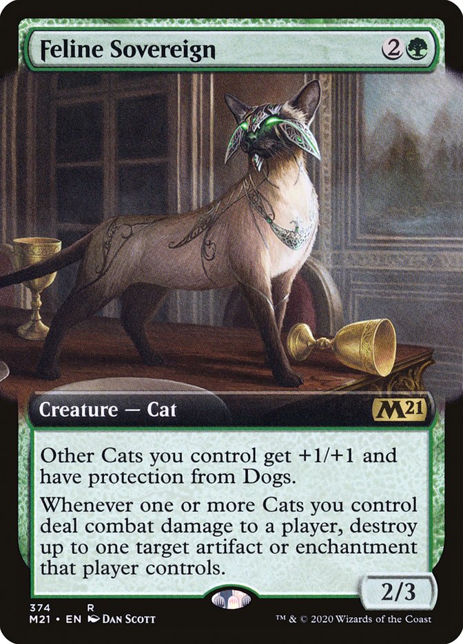 Feline Sovereign (Extended Art) (374) [Core Set 2021]