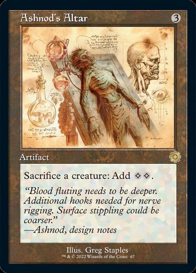 Ashnod's Altar (Schematic) (67) [The Brothers' War: Retro Frame Artifacts]