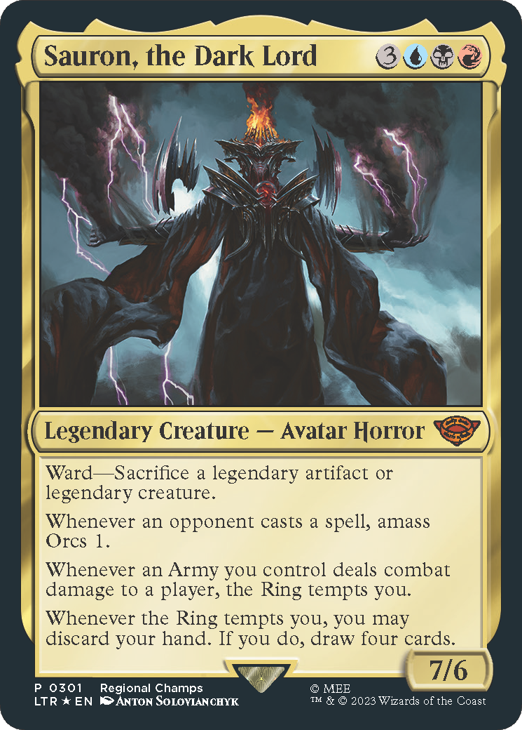 Sauron, the Dark Lord (301) [Pro Tour Promos]