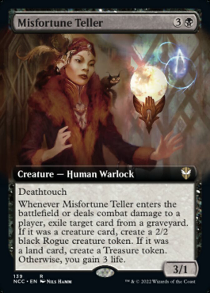 Misfortune Teller (Extended Art) (139) [Commander: Streets of New Capenna]