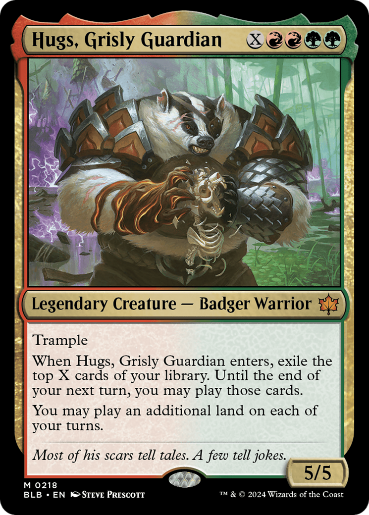 Hugs, Grisly Guardian (218) [Bloomburrow]