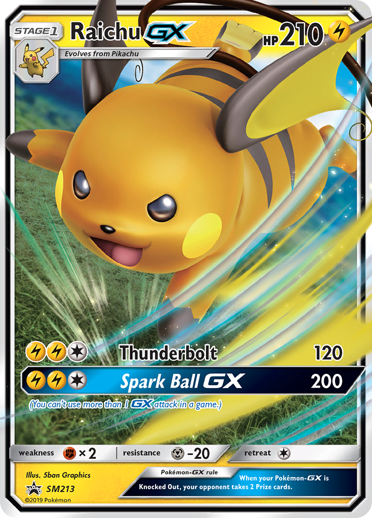 Raichu GX - SM213 (SM213) [SM Promos]