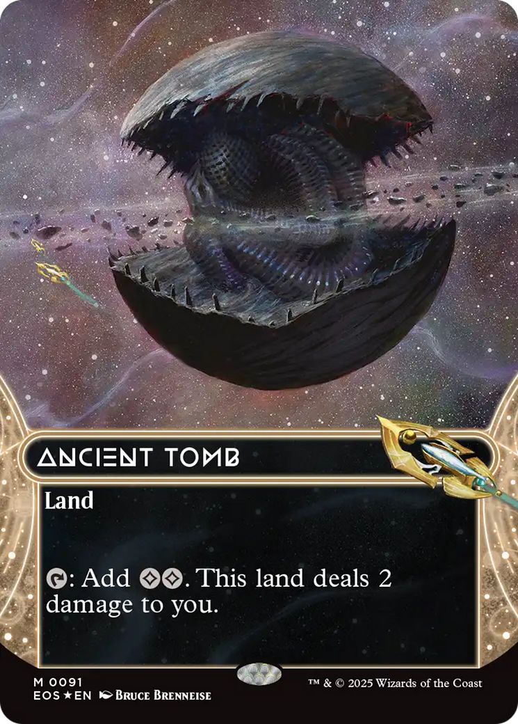 Ancient Tomb (0091) (Borderless) (Galaxy Foil) (91) [Edge of Eternities: Stellar Sights]