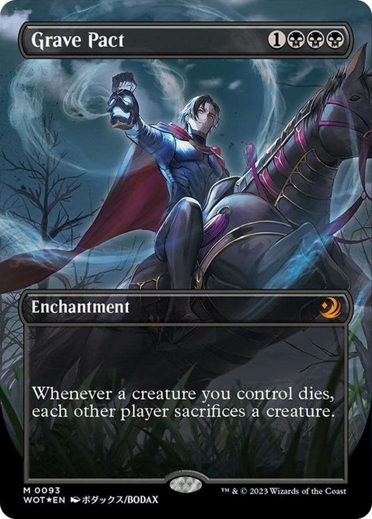 Grave Pact (Anime Borderless) (Confetti Foil) (93) [Wilds of Eldraine: Enchanting Tales]