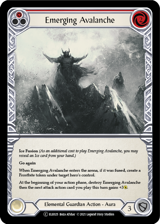 Emerging Avalanche (Red) (ELE025) [Tales of Aria]