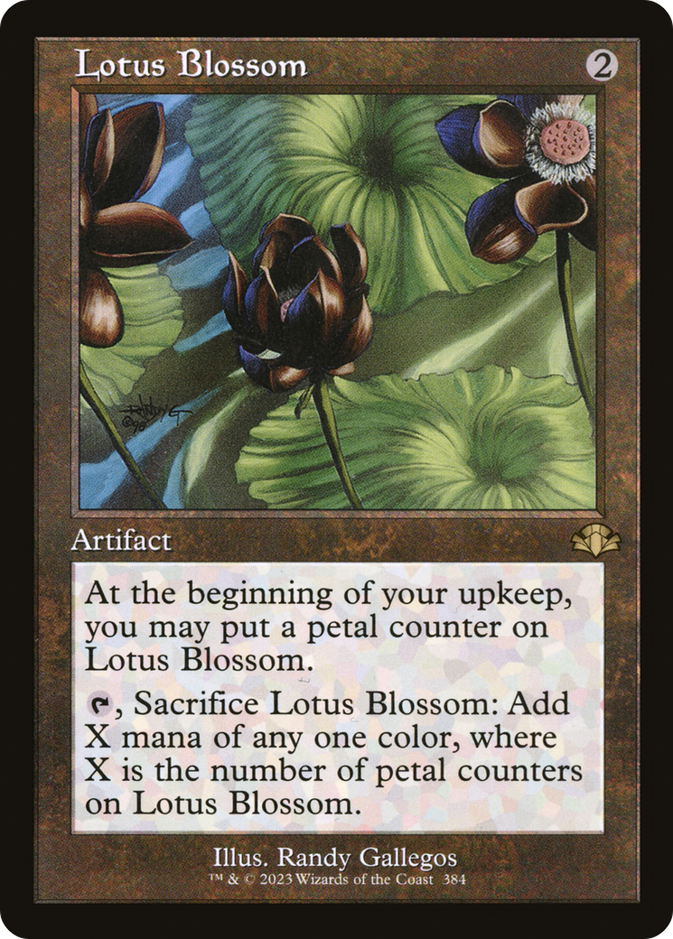 Lotus Blossom (Retro Frame) (384) [Dominaria Remastered]