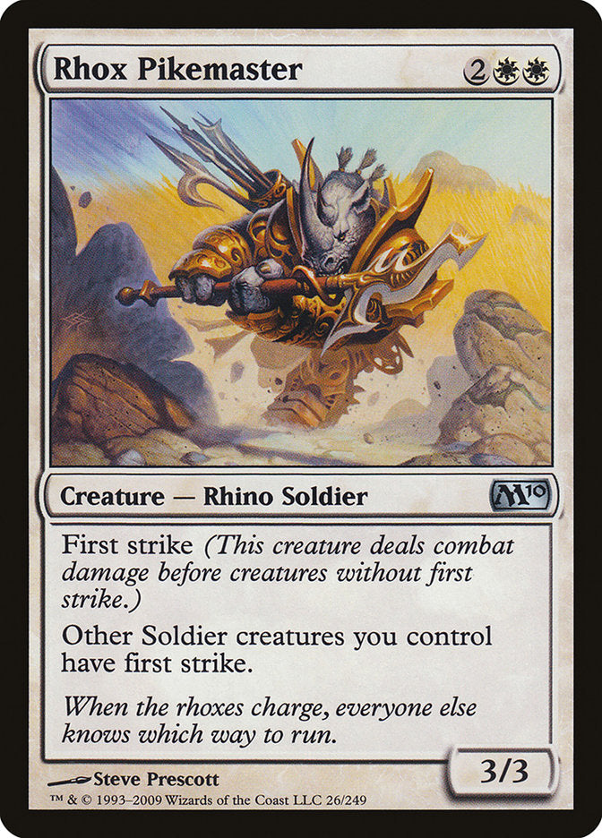Rhox Pikemaster (26) [Magic 2010 (M10)]