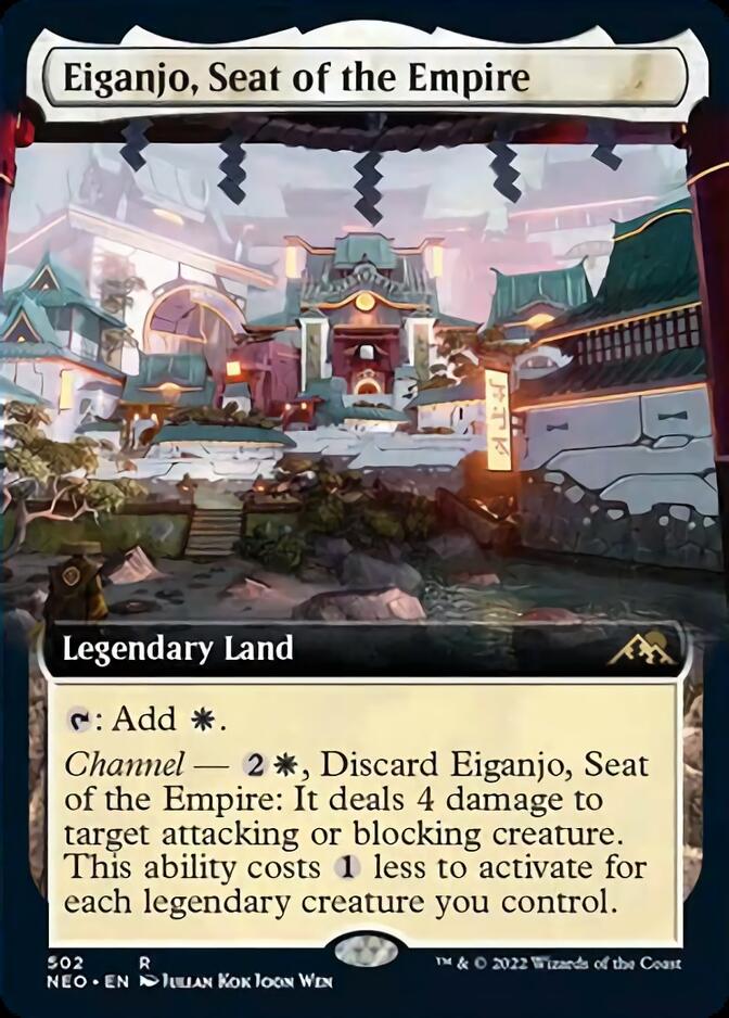 Eiganjo, Seat of the Empire (Extended Art) (502) [Kamigawa: Neon Dynasty]