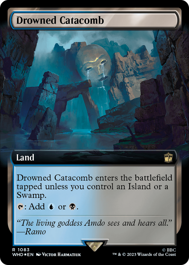 Drowned Catacomb (Extended Art) (Surge Foil) (1083) [Universes Beyond: Doctor Who]