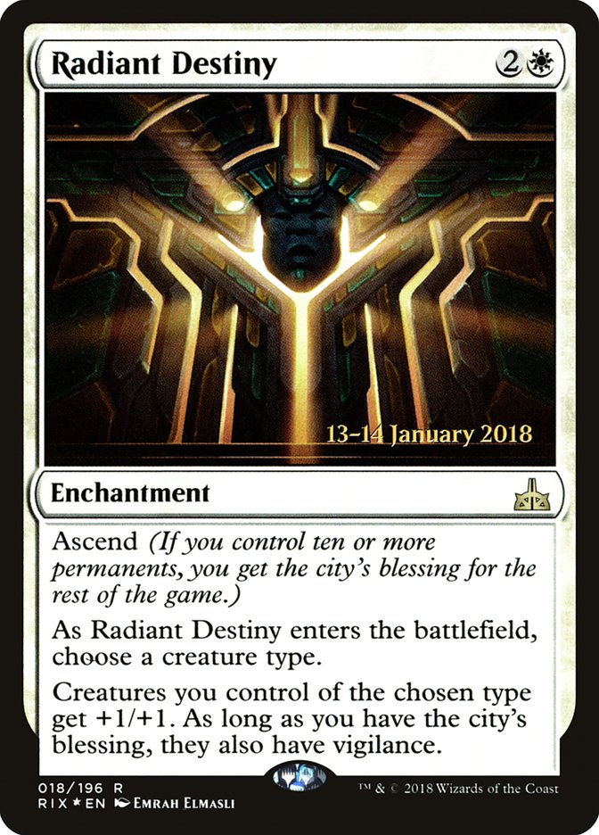Radiant Destiny (18) [Prerelease Cards]