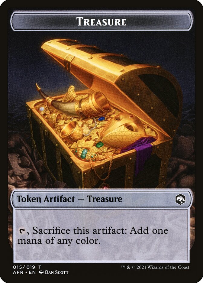 Clue // Treasure Double-Sided Token (10 // 15) [Commander: Adventures in the Forgotten Realms]