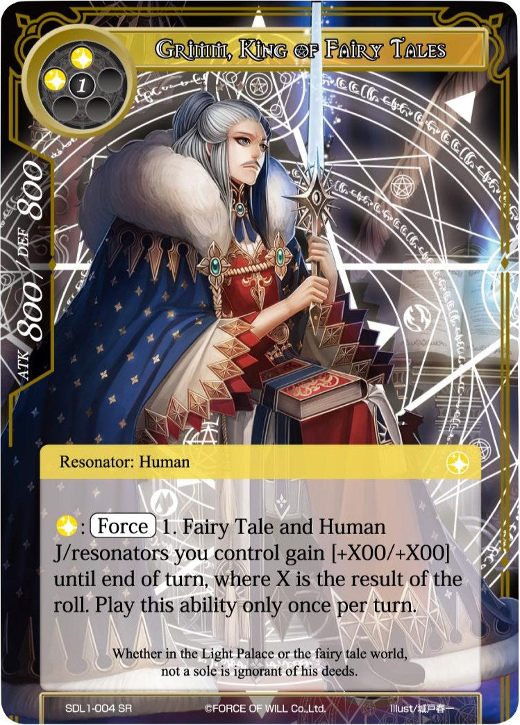 Grimm, King of Fairy Tales (SDL1-004) [L1 Starter Deck - Fairy Tale Force]