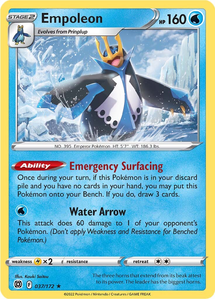 Empoleon (037/172) [SWSH09: Brilliant Stars]