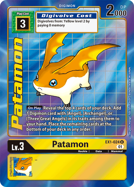 Patamon (Alternate Art) (EX1-024 U) [Classic Collection]