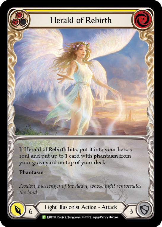 Herald of Rebirth (Yellow) - FAB033 (FAB033) [Flesh and Blood: Promo Cards]