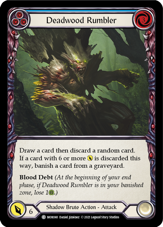 Deadwood Rumbler (Blue) (MON140) [Monarch]
