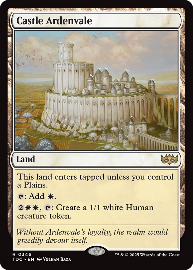 Castle Ardenvale (346) [Commander: Tarkir: Dragonstorm]