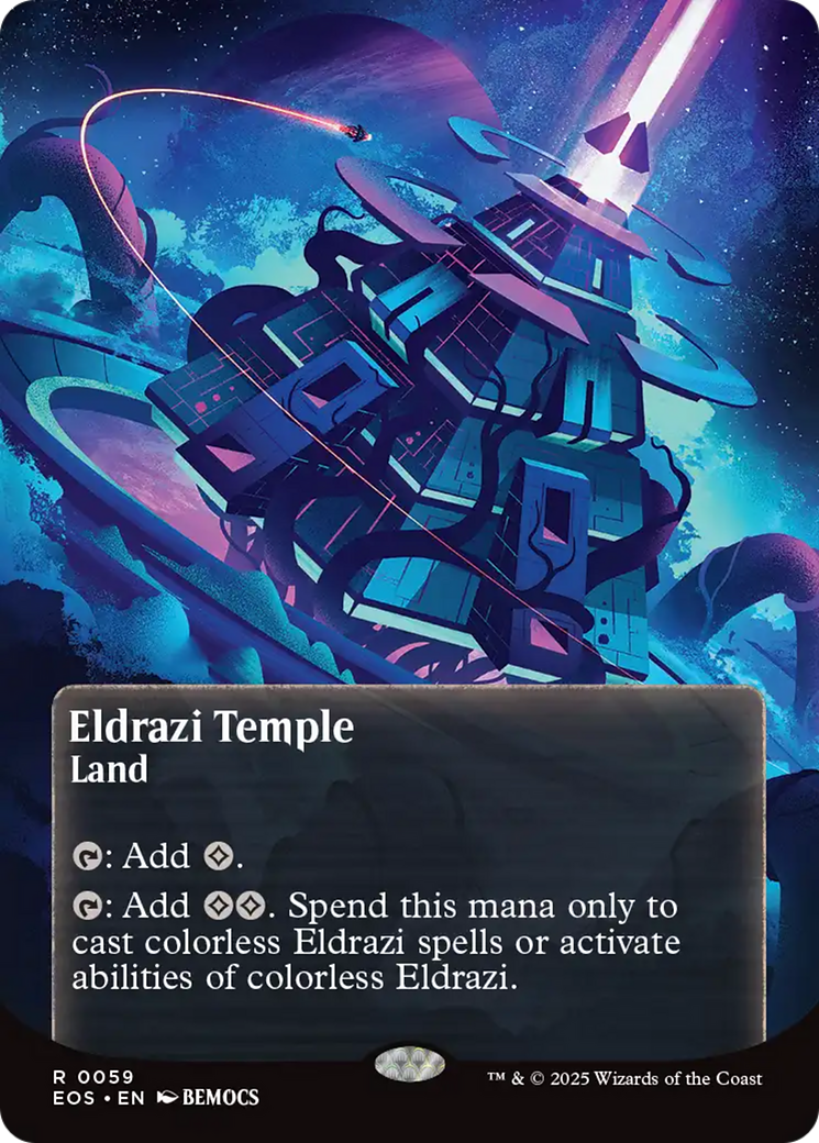 Eldrazi Temple (0059) (Borderless) (59) [Edge of Eternities: Stellar Sights]