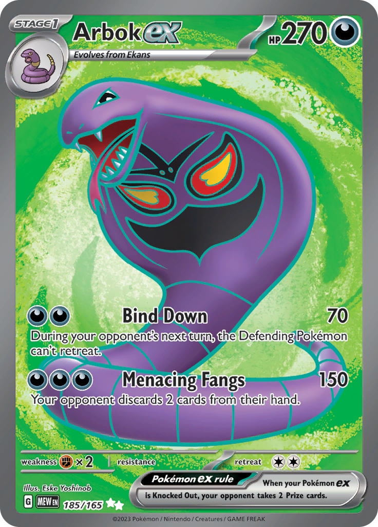 Arbok ex (185/165) [SV: Scarlet & Violet 151]