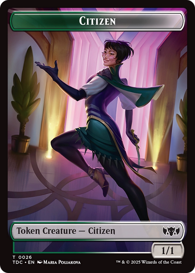 Eldrazi // Citizen Double-Sided Token (1 // 26) [Commander: Tarkir: Dragonstorm]