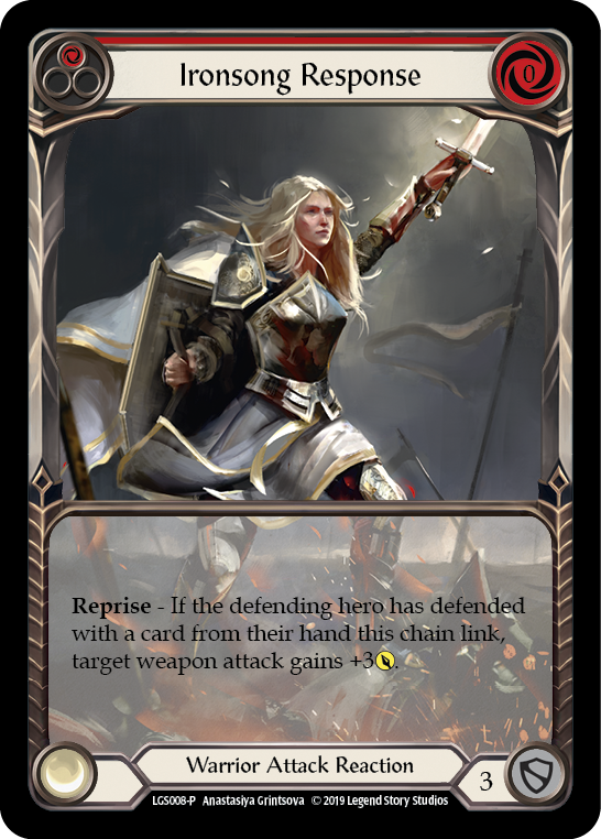 Ironsong Response (Red) - LGS008 (LGS008) [Flesh and Blood: Promo Cards]