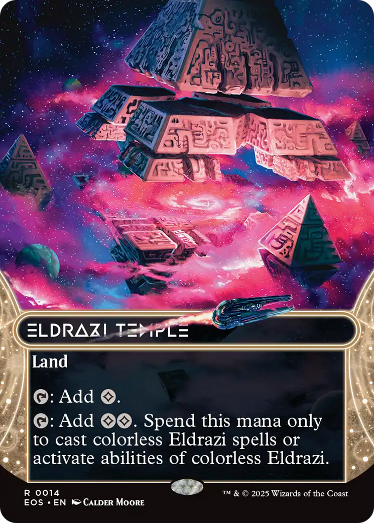 Eldrazi Temple (0014) (Borderless) (14) [Edge of Eternities: Stellar Sights]