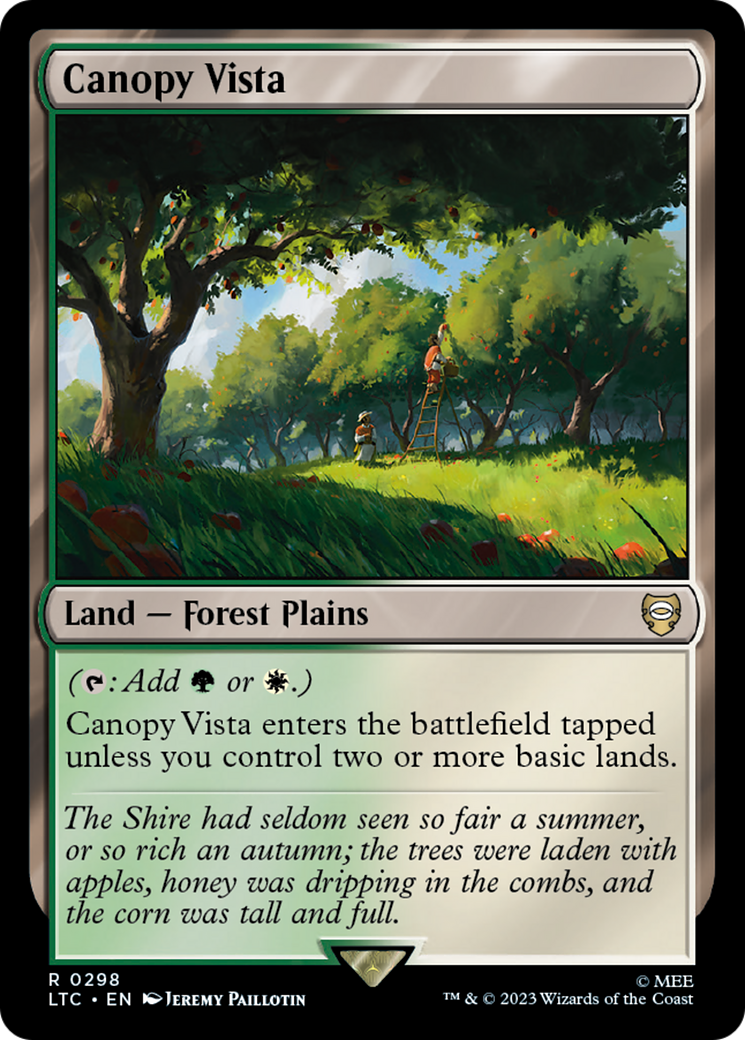 Canopy Vista (298) [Commander: The Lord of the Rings: Tales of Middle-earth]