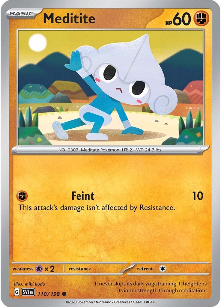 Meditite (110/198) [SV01: Scarlet & Violet Base Set]
