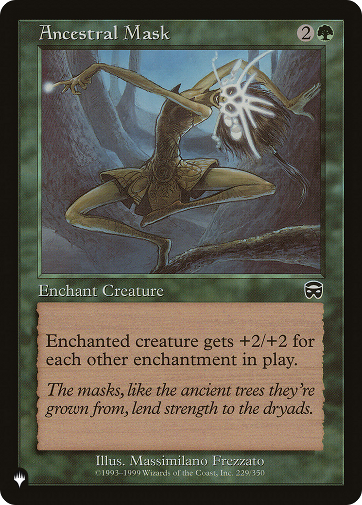 Ancestral Mask (MMQ) (229/350) [The List Reprints]