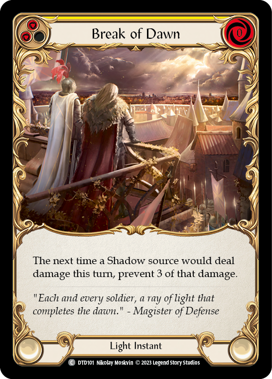 Break of Dawn (Yellow) (DTD101) [Dusk till Dawn]