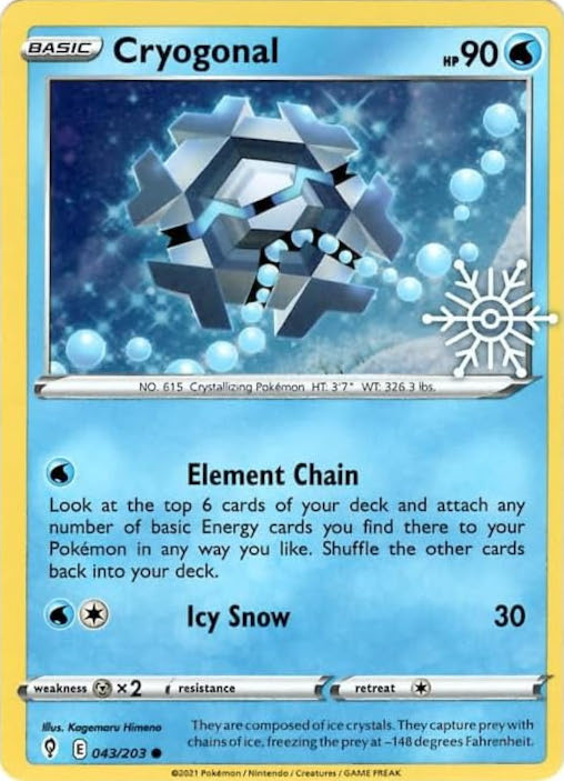 Cryogonal - 043/203 (Holiday Calendar) (043/203) [Miscellaneous Cards & Products]