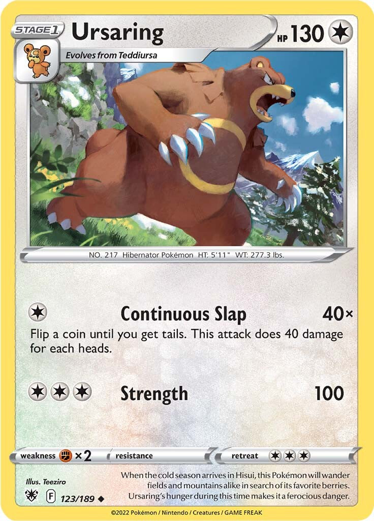 Ursaring (123/189) [SWSH10: Astral Radiance]