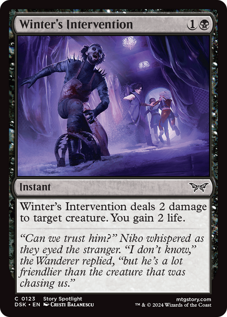 Winter's Intervention (123) [Duskmourn: House of Horror]