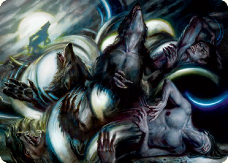 Lunar Rejection Art Card (23) [Art Series: Innistrad: Crimson Vow]