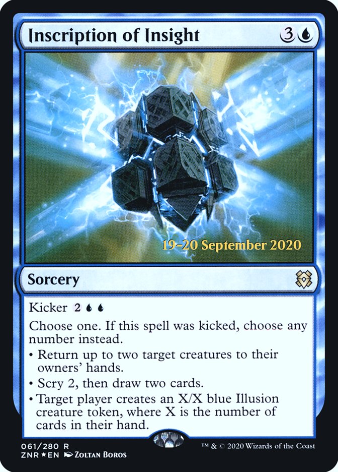 Inscription of Insight (61) [Prerelease Cards]