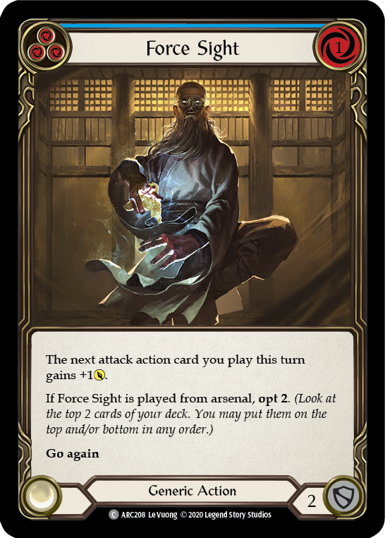 Force Sight (Blue) (ARC208) [Arcane Rising]