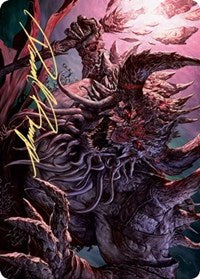Dream Devourer Art Card (Gold-Stamped Signature) (23) [Art Series: Kaldheim]