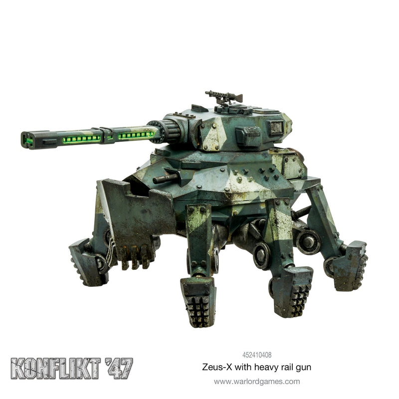 Konflikt '47 Zeus-X With Heavy Rail Gun