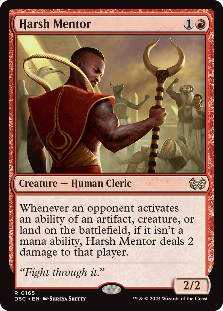 Harsh Mentor (165) [Commander: Duskmourn: House of Horror]