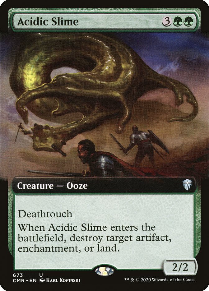 Acidic Slime (Extended Art) (673) [Commander Legends]