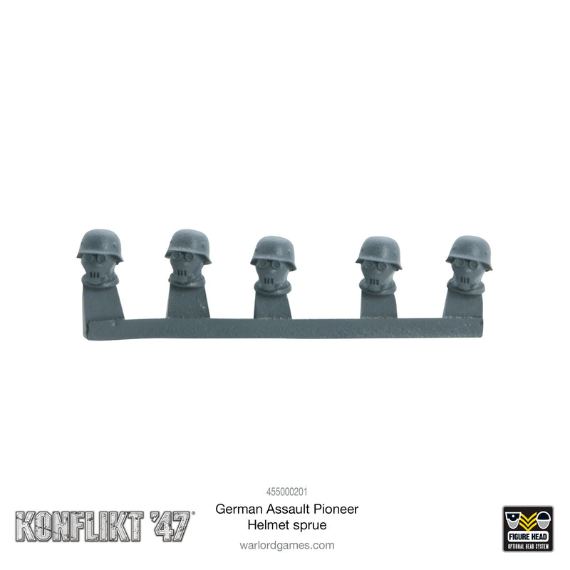 German Assault Pioneer Helmet Sprue