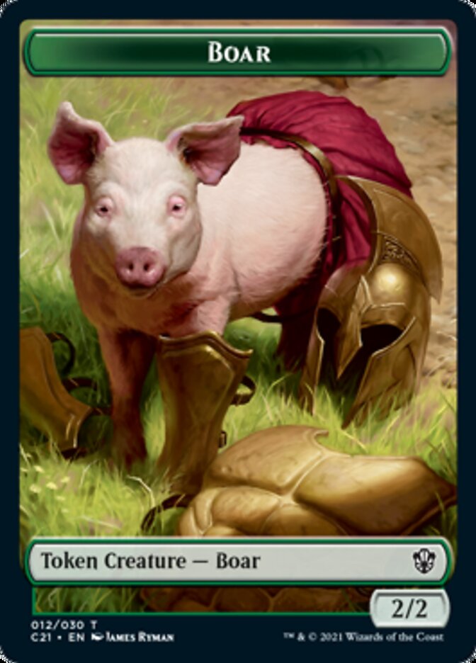 Hydra // Boar Double-Sided Token (16 // 12) [Commander 2021]