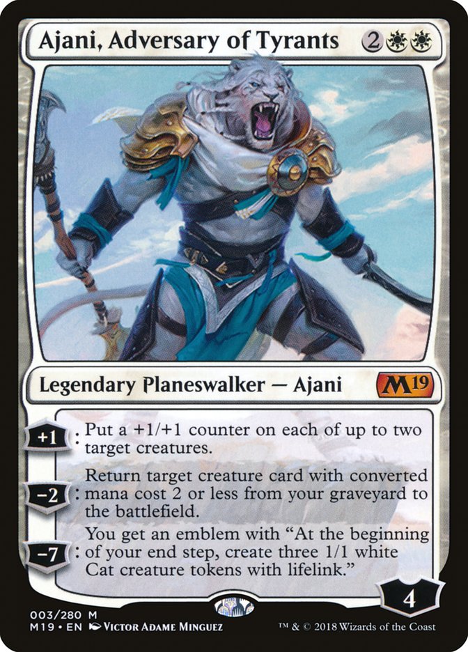Ajani, Adversary of Tyrants (3) [Core Set 2019]