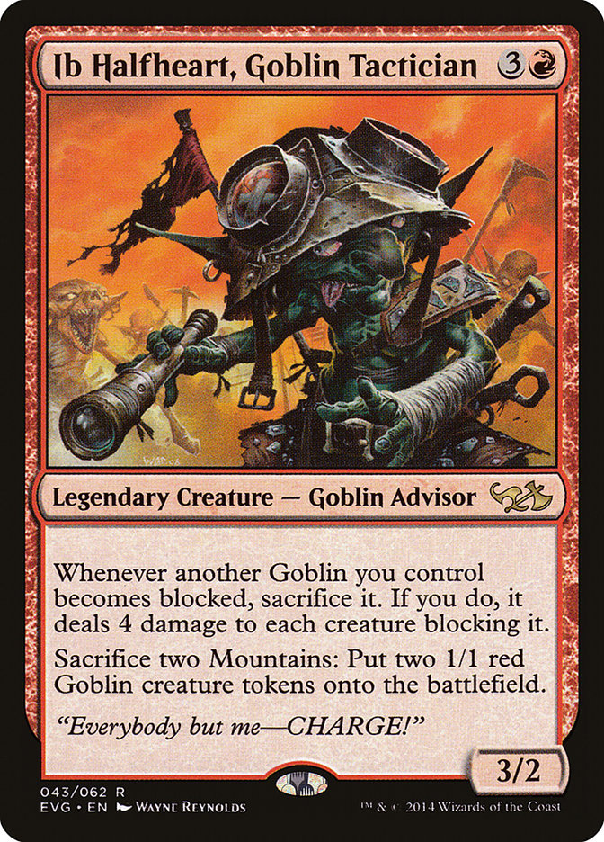 Ib Halfheart, Goblin Tactician (43) [Duel Decks: Anthology]